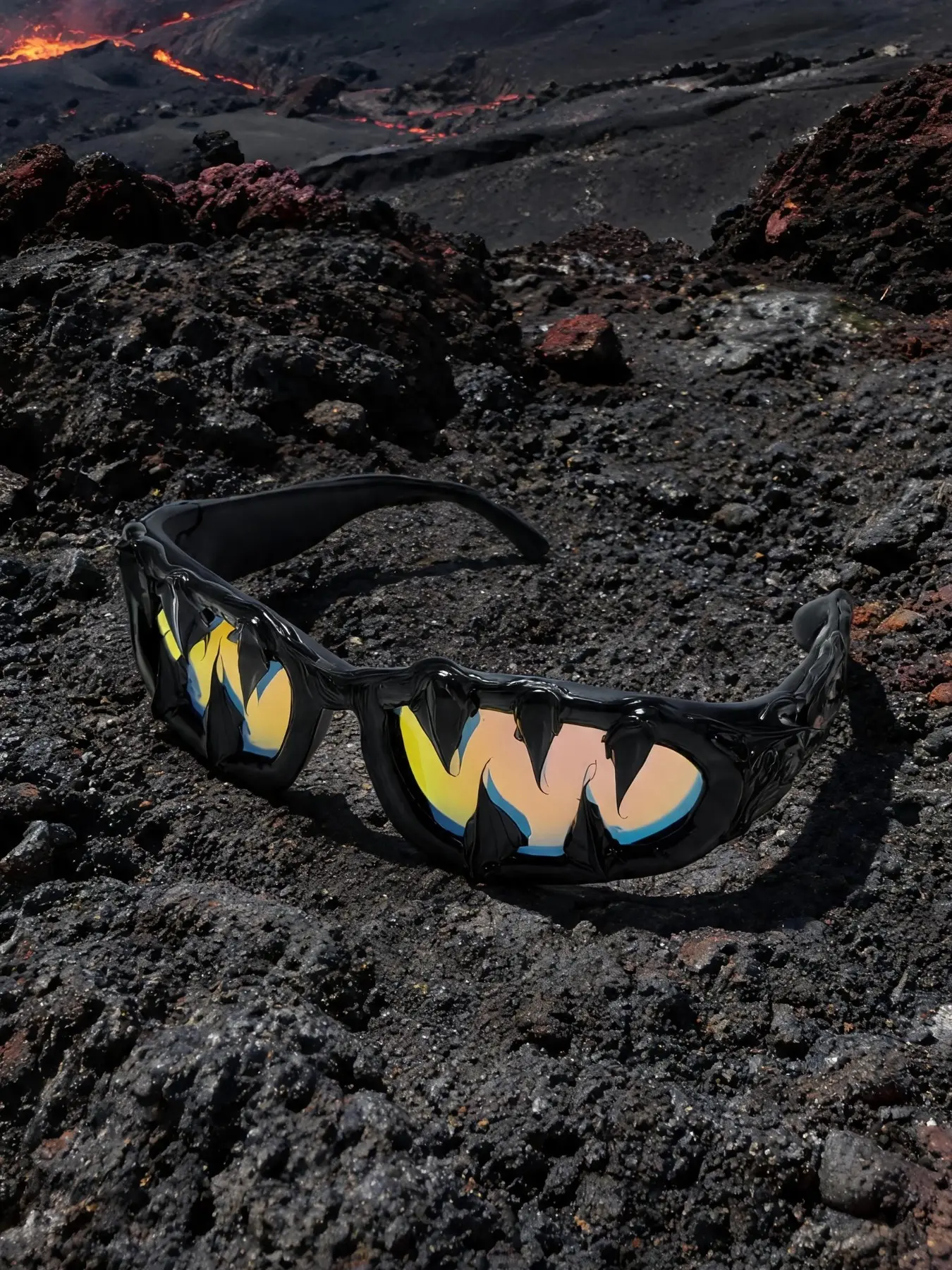 New Cool Venom Sunglasses Frame, Fashion Retro Sun Glasses, Party Bar Wear, Unique Trendy Subculture, Includes Cleaning Cloth and Lanyard