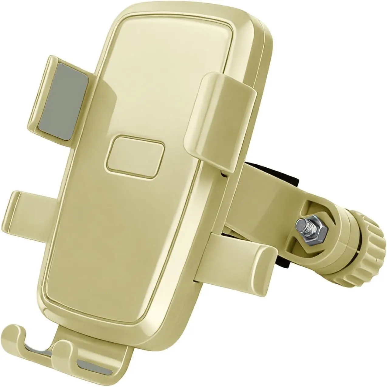 Phone Mount,  Cell Phone Holder Clip,  Scooter Handlebar Clamp, for  17 16 15 14 Pro Max, Galaxy S25 S24 Ultra, 4.7-7" Phones, White