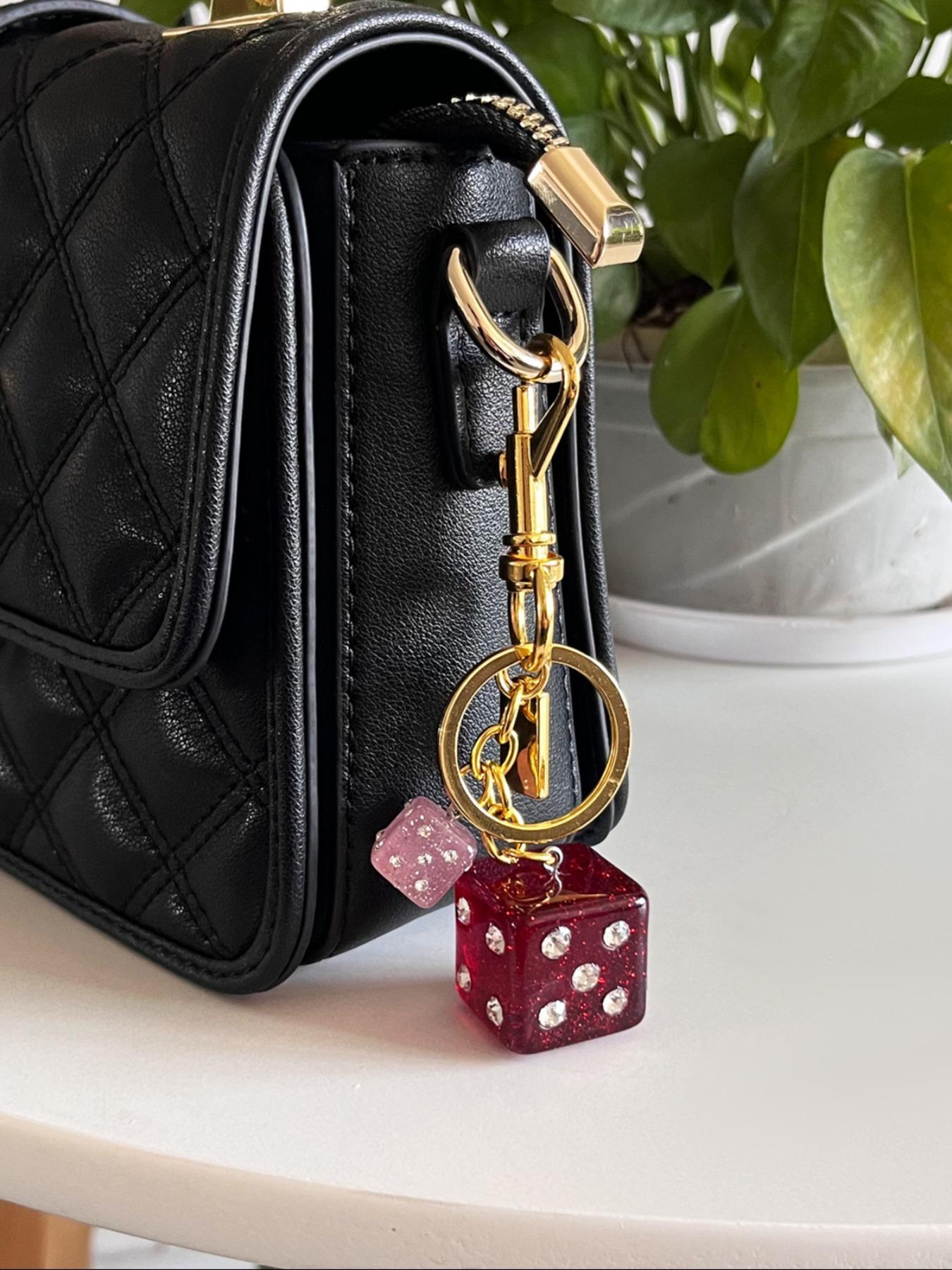 Cute Dice Design Keychain, Fashionable Bag Purse Charm Keychain for Women, Trendy All-match & Exquisite Keychain for Birthday Gift, Keychain for Bags
