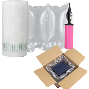 Inflatable Air Pillows for Shipping, 4.72"x7.87" 200 Count Recyclable Packaging Filler with Pump, Alternative to Packing Peanuts for Packing Purse Shape Stuffing