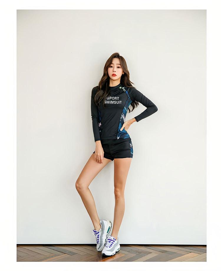 Men's 2-Piece Rash Guard Set - UPF 50+ Quick-Dry Swim Shirt & Shorts, Water Sports Outfit for Surfing, Snorkeling & Beach Wetsuit Long