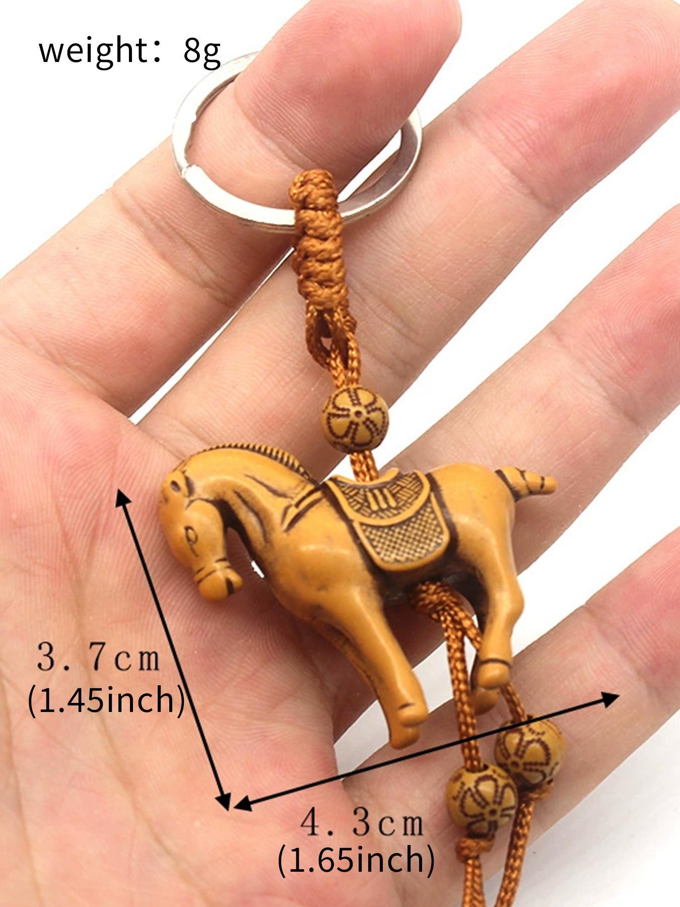 Cute Elephant Design Keychain, Boho Style Beaded Decor for Women & Men, Fashion Accessories for Bag Decoration, Keychain For Bags