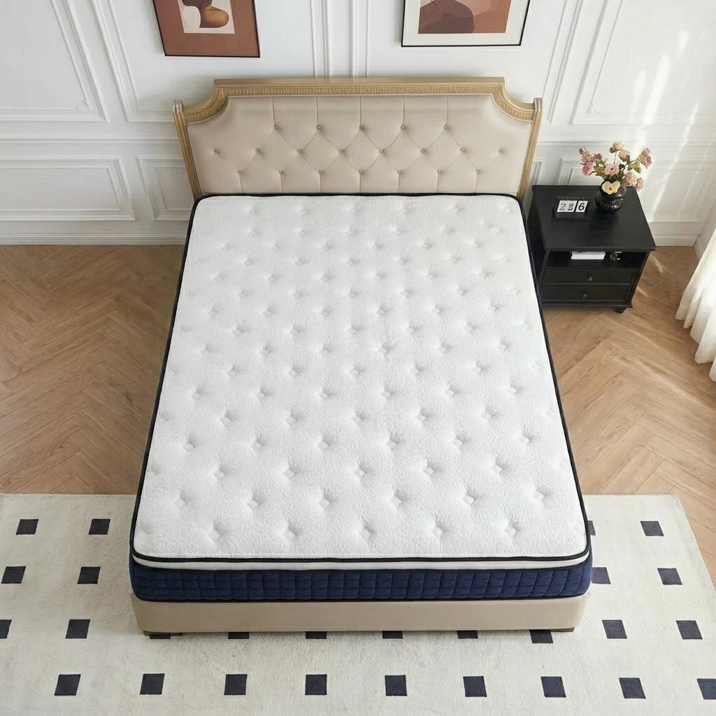 Queen King Mattress 8/10/12 Inch 14 InchSuperior Firm Hybrid Mattress In A Box - EuroTop Luxury Mattress-Gel Memory Foam AndInnerspring Hybrid Mattress For MotionIsolation, Edge Support, 365-nights Trail