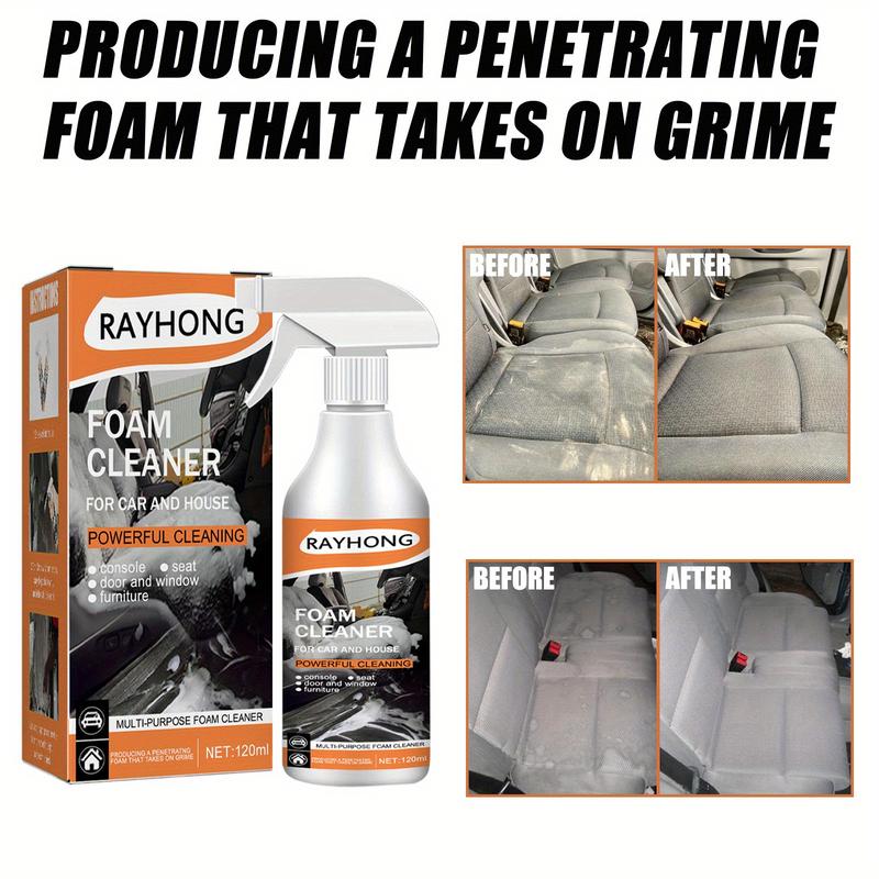 1set Car Multi-Purpose Foam Cleaner - Interior Steering Wheel Plastic Fabric Seat Stain Cleaner - For All Car Interiors - Suitable for Everyday Use - Perfect Gift for Car Enthusiasts