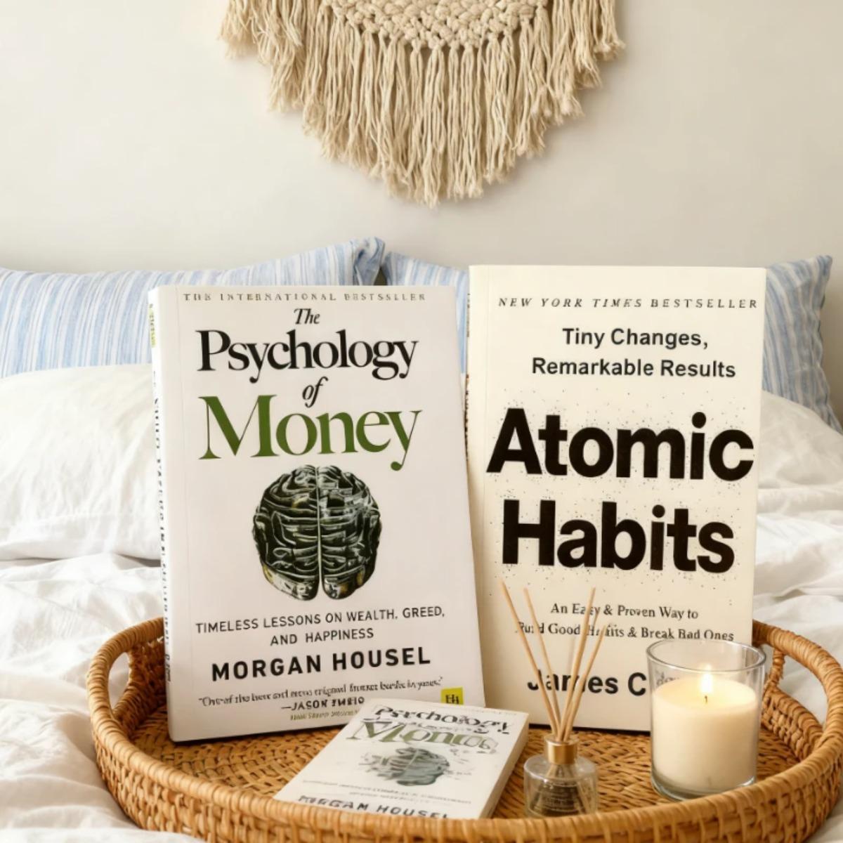 【The Psychology of Money】 & 【Atomic Habits Book 】 Wealth As A System:Master Psychology Habits for Financial Success Good Book