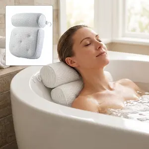 Luxurious Bathtub Cushion, Suction Cup Non-Slip Design, Perfect Elasticity, Water-Repellent Mesh, Quick Drainage, Comfortable Bathing Experience