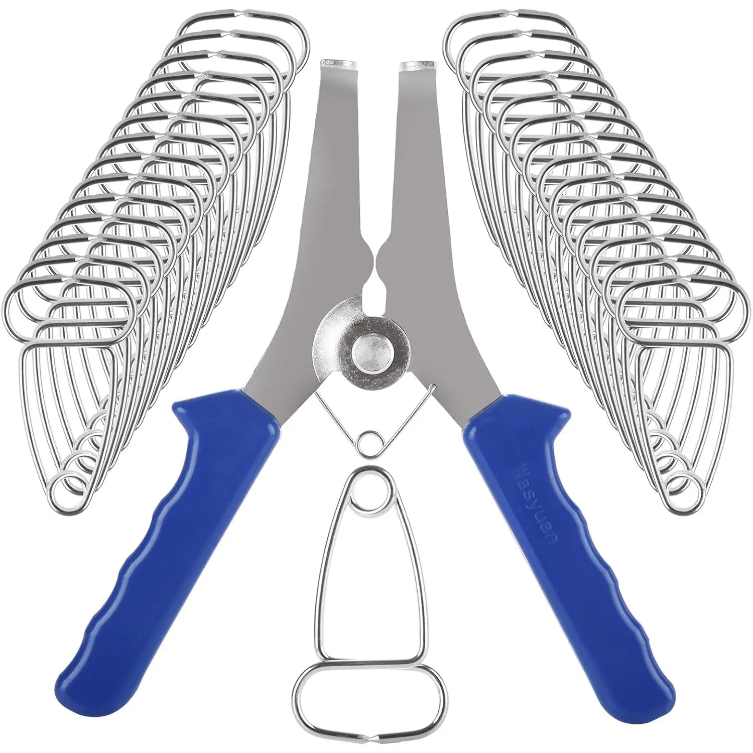 Miter Spring Clamps Kit, Spring  Pliers and 13 count Miter Clamps, Miter Spring Clamps Pliers for for Woodworking,Picture Frames, Trim,Moldings