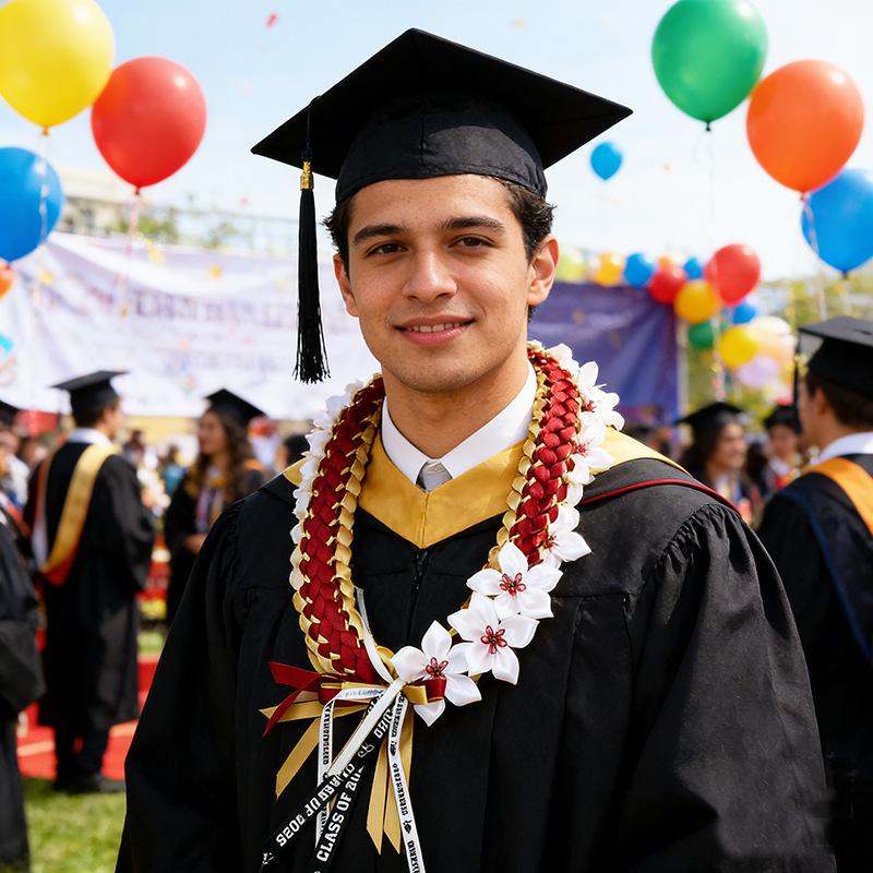 Graduation Birthday Holiday Celebration Garland Ribbon Handmade DIY Ribbon