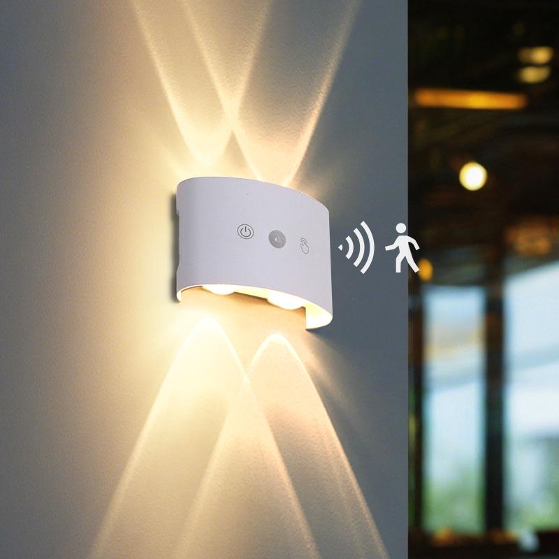 USB Rechargeable LED Wall Light, Motion Sensor Smart RGB Gradual Environment Lamp, Adjustable Indoor Magnetic Table Lamp, Lighting Modes Adjustable