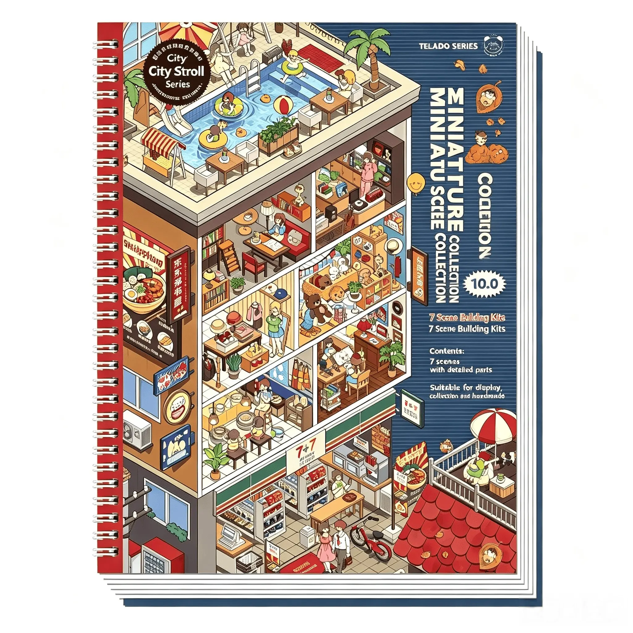 3D Mini Scene Stickers, Educational Fun Leisure Tool, Stress Relief DIY Journal Stickers, Creative Craft Supplies, Artistic Paper Crafts #miniaturescene #landscapestickers #dioramastickers #journalstickers #kawaiistickers #crafttok