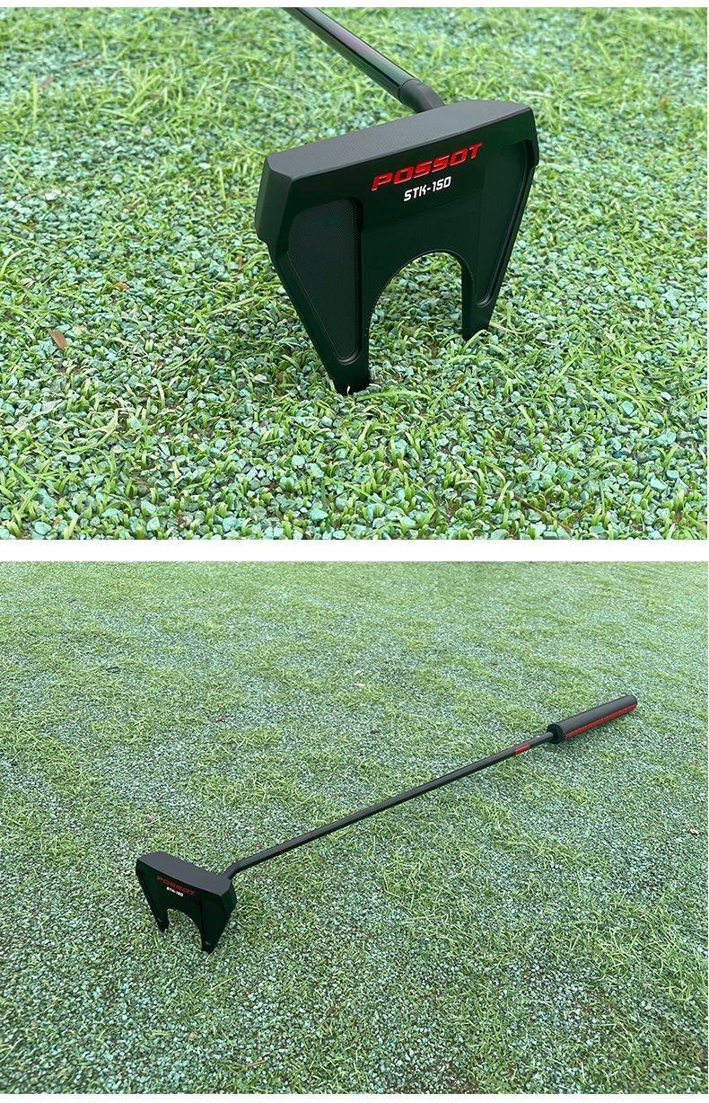 Golf Putter - Horn-Style Putter - Long-Distance Design with Alignment Line - Stainless Steel Shaft