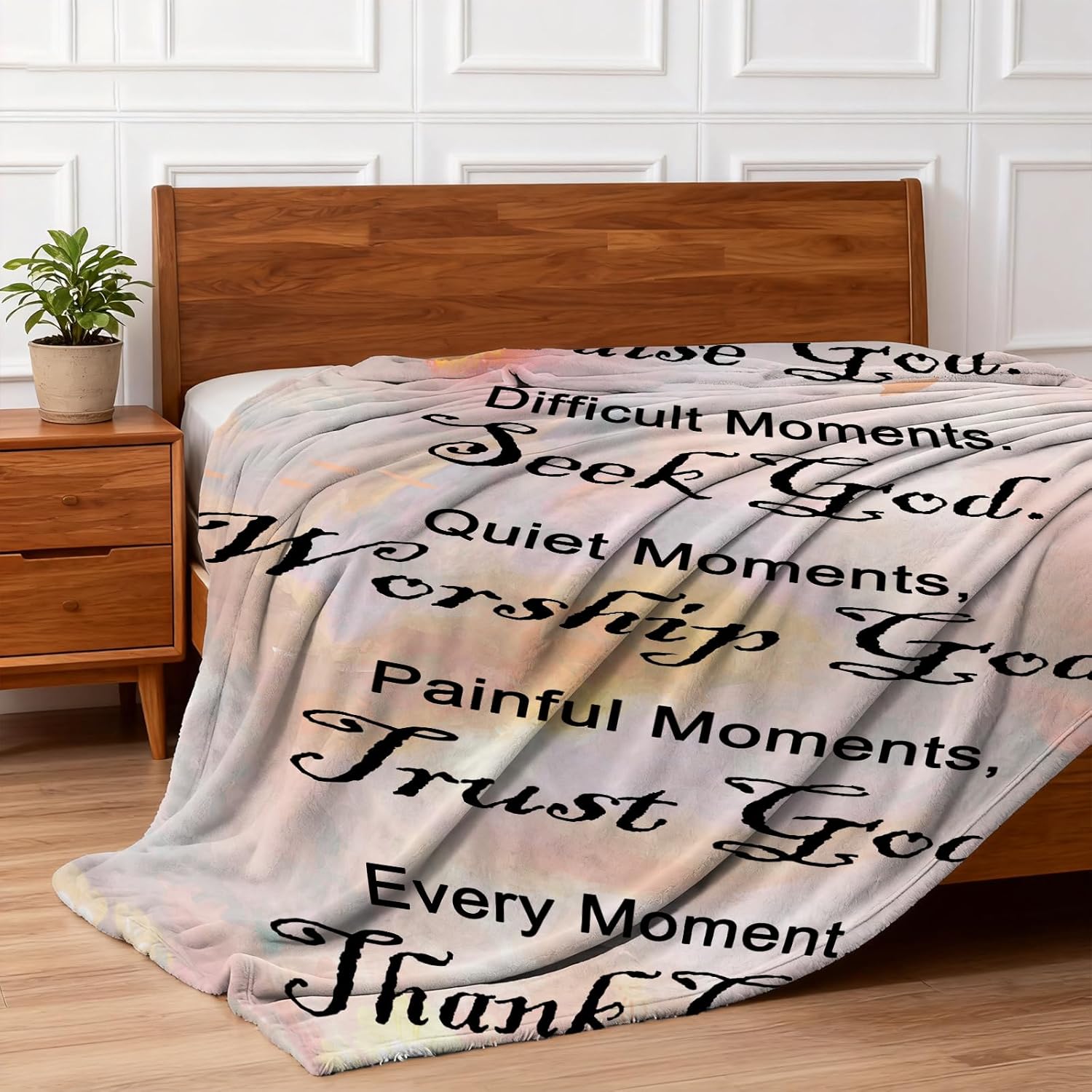 Bible Gifts Blanket bible Lovers Christian Gifts for Women Faith, Inspirational/Religious/Spiritual Gifts for Adults, Soft Throw Blankets for Women/Men, Personalized Blankets for Adults 40"x 50"