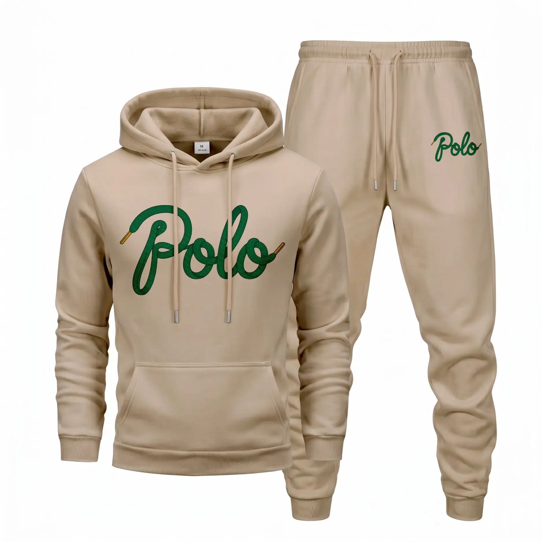 Men’s Letter Graphic Hoodie & Jogger Pants Set, Casual Hip-Hop Tracksuit, Long Sleeve Pullover and Sweatpants Outfit for Fall Winter, Daily Streetwear and Sportswear