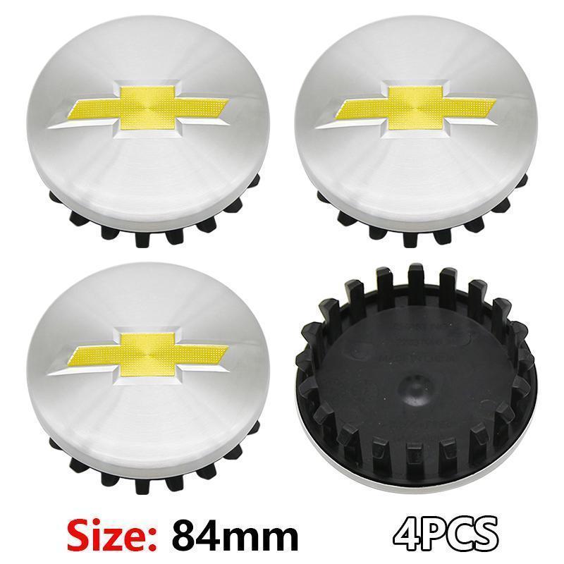 4pcs 53mm 59mm 84mm Chevrolet logo car emblem Wheel Center Hub Cap auto Rim refit dust-proof badge covers styling accessories
