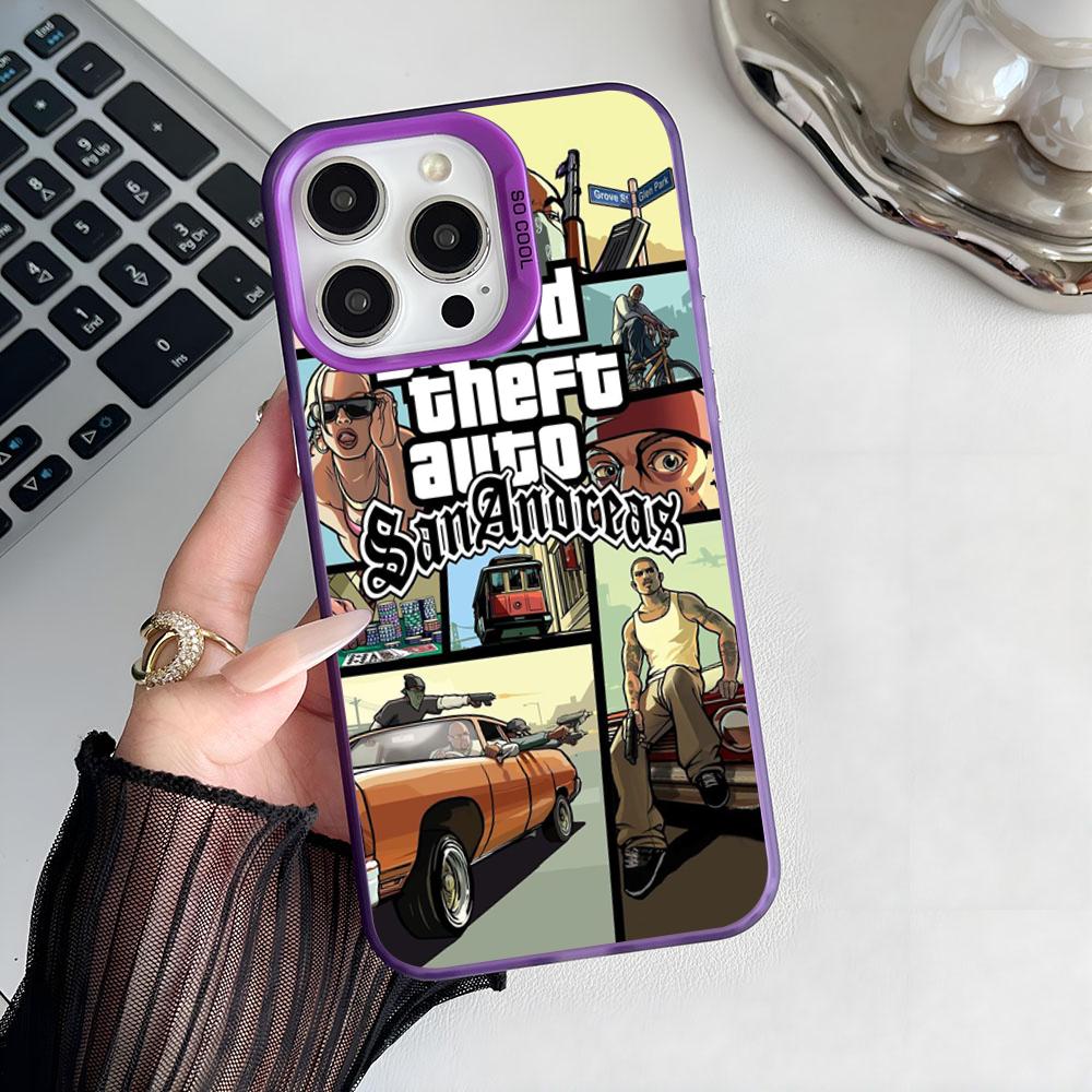 Epc San Andreas G-GT-A IMD Phone Case For iPhone 17 16 15 14 13 12 11 Pro Max Plus Color Silver Cover
