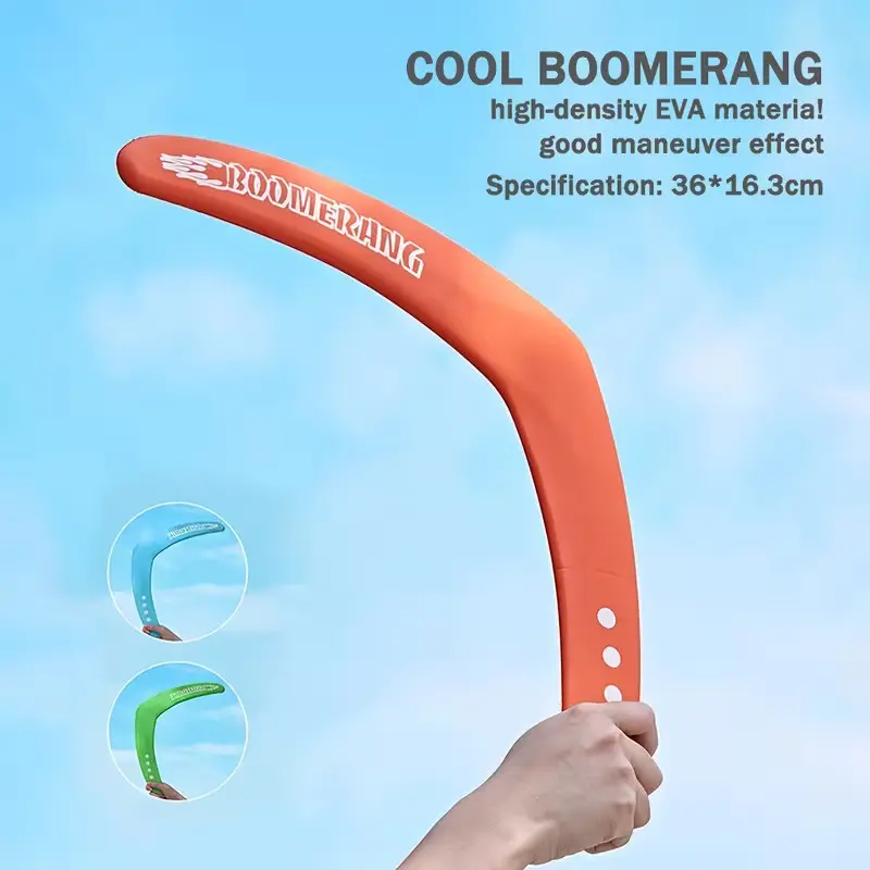 Soft Safe High-Density Boomerang, Perfect Outdoor Interactive Gift, Ideal Present for Festivals, Single Piece