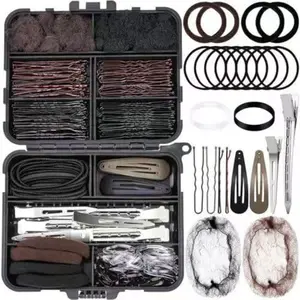 160pcs/163pcs/220pcs Hair Accessories Set, Includes Various Clips and Bands, Ideal for Dance Ballet Competitions, Suitable for All Ages