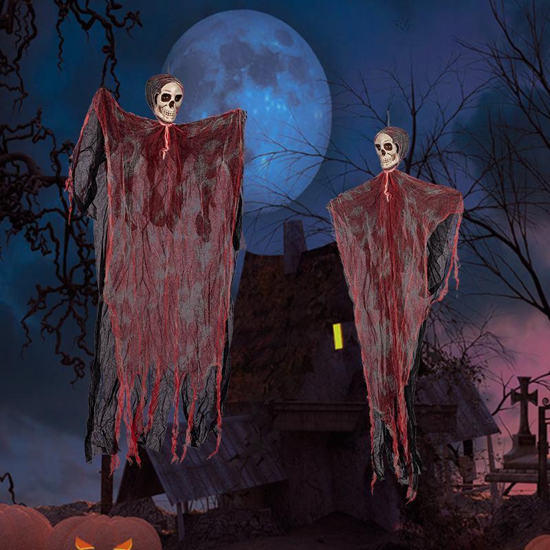 Ghost Cape, 1 Count Bloody Ghost Cape, Festive Decoration, Hanging Decoration for Home, Party, Festival, Party Decoration, Party Gift