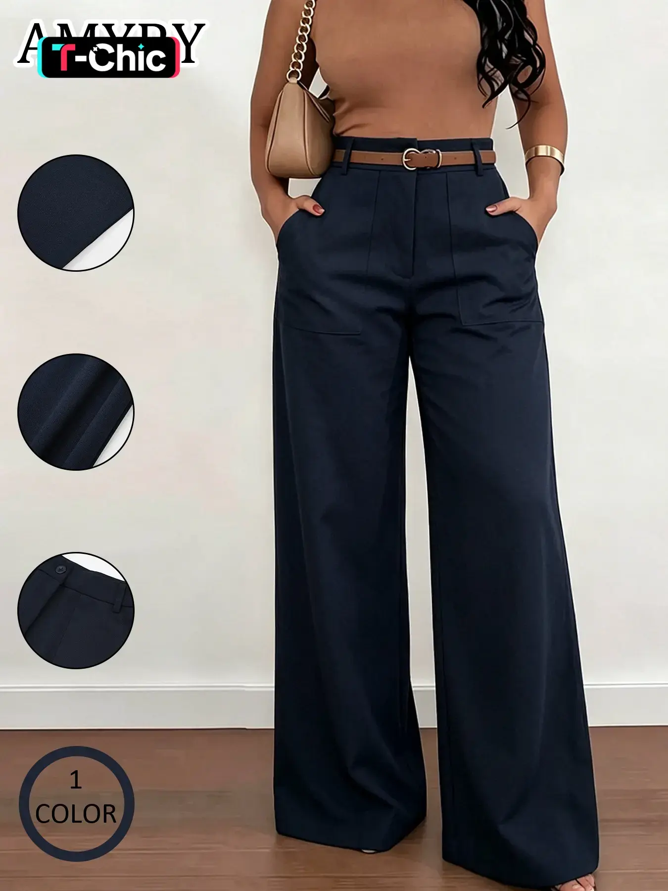 2026 Fall European Style Straight Leg Trouser Pants, Fashionable Slimming Long Pants, Simple Commuter High Waist Breathable Bottoms