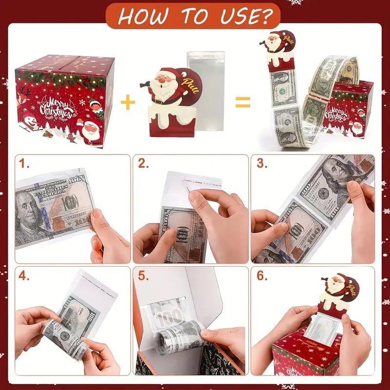 Money Box, 1 Count Surprise Money Gift Box, Creative Money Storage Box for Holiday Party Birthday Festival, Gift