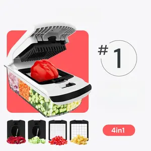 Vegetable Chopper & Slicer |   Stainless Steel Blade, Onion Dicer, Food Prep Kitchen Gadgets |   Perfect for Quick Meal Prep |   Perfect Gift!