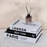 【Black Friday】3-Pack Decorative Faux Coffee Table Books, Stackable Modern Home Decor Props for Shelves, Foldable Design, Assembly Required