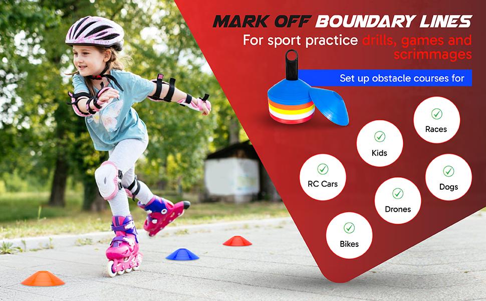 Pro Disc Cones (Set of 50) - Agility Soccer Cones with Carry Bag and Holder for, Football,, Sports, Field Cone Markers - Includes Top 15 Drills Book Pro Disc Cones (Set of 50) - Agility Soccer Cones with Carry Bag and Holder for, Football,, Sports, Field Cone Markers - Includes Top 15 Drills Book