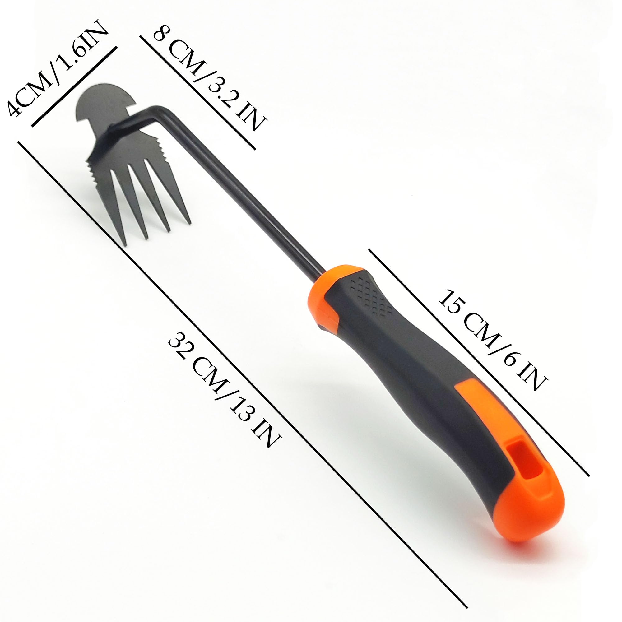 Garden Weeder Tool, Portable Garden Weeder Tool, Manganese Steel Weed Puller Tool, Hand Weeder Puller for Vegetable Gardening Backyard Farm Planting, Handle