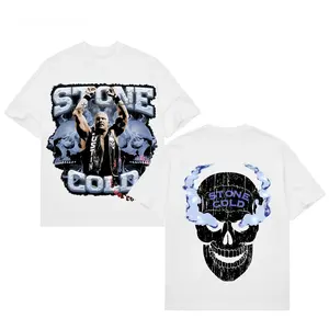 STONE COLD TEE, Wrestling Graphic Tee, WWE Shirt, Sports T-shirt, Athlete Shirt, Wrestling Gift, Fitness Tee, Crewneck Clothing Cotton Menswear
