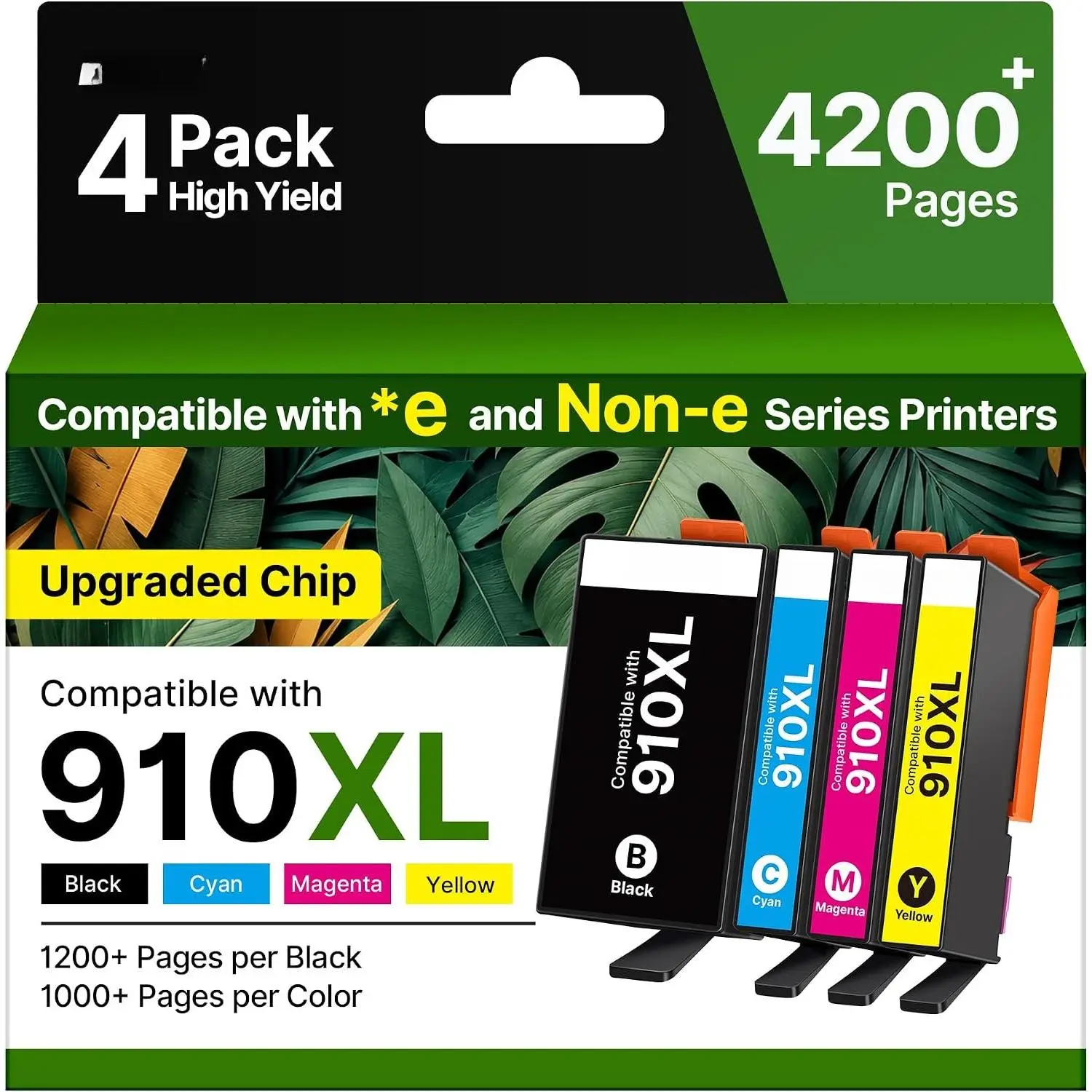910XL Ink Cartridges for  Printers Remanufactured Ink Cartridges  for  910 Ink HP910 Work for OfficeJet Pro 8025e 8025 8028e 8028 8035e 8035 OfficeJet 8015e 8022e 8015 Printers