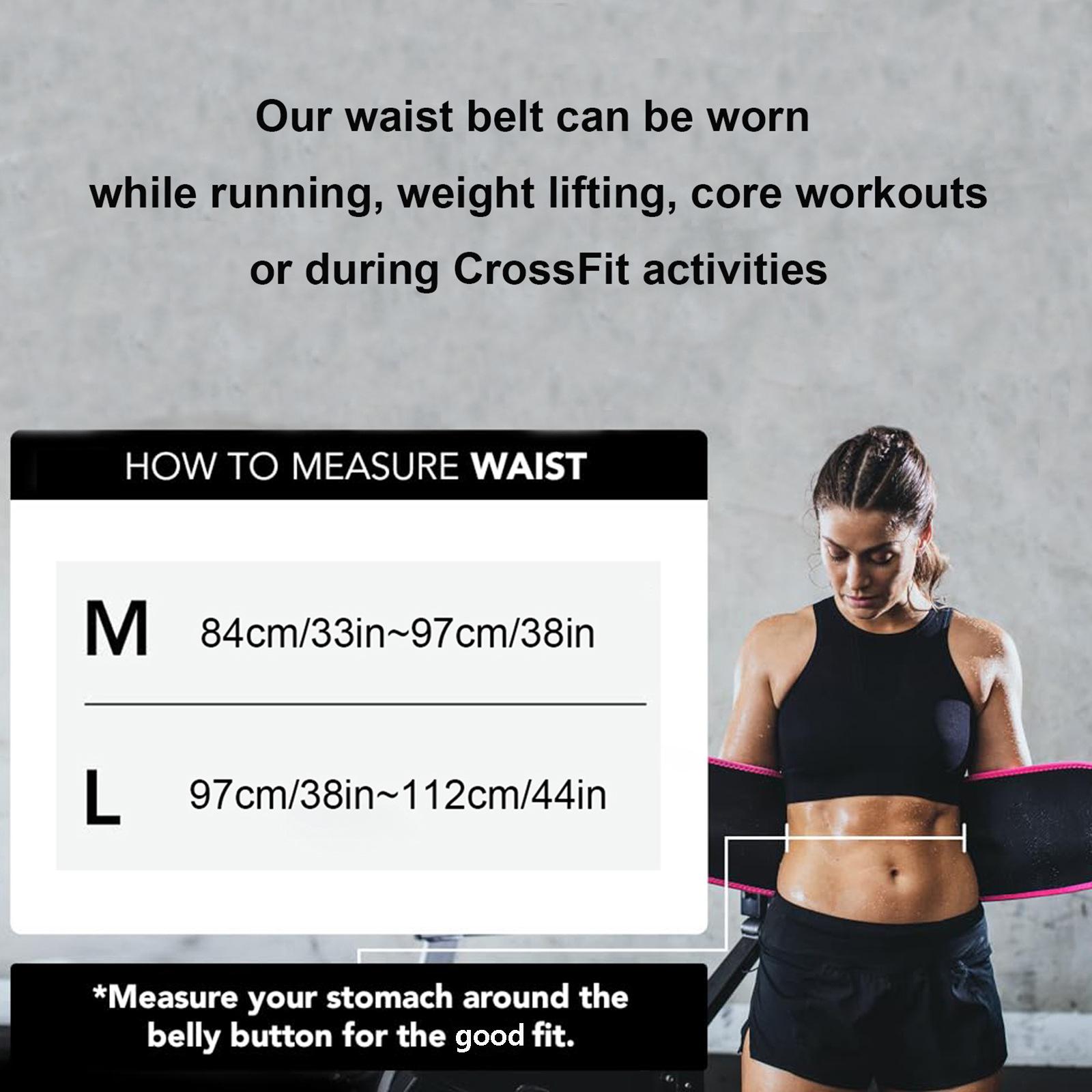Unisex Body Shaping Belt Sports Fitness Sweat Band Belt Suitable for high-intensity training and gym workouts Sweat belt Waist Trimmer Cincher