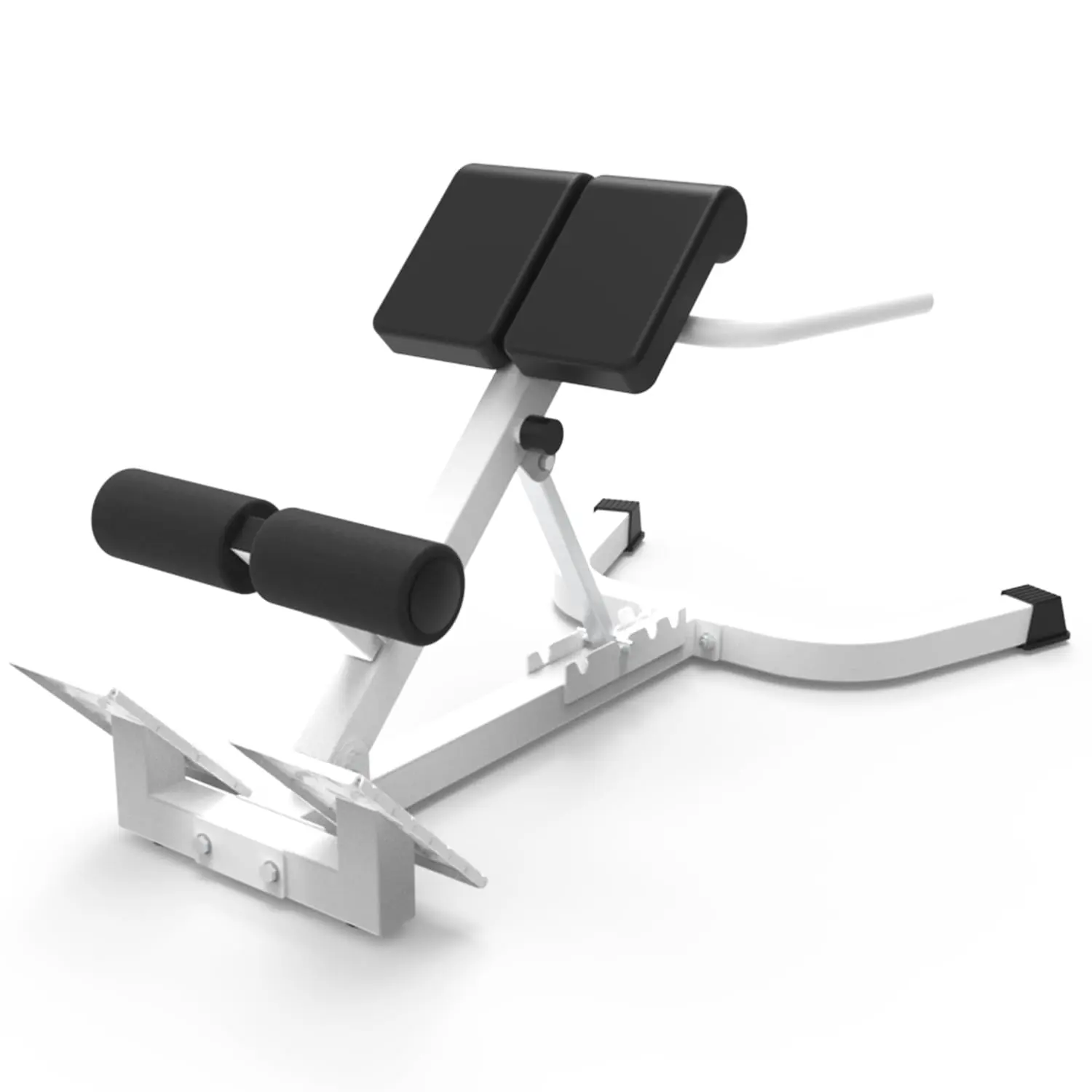 Adjustable Roman Chair for Home Gym – Dual Adjustable Back Extension, Collapsible, Non-Slip Base, 330lbs Capacity – Hyperextension Bench for Core, Lower Back & Full Body Strength Training