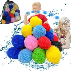 60PCS Reusable Water Balls, Water Soaker Balls for Outdoor Toys and Games, Water Bomb Splash Balls for Summer Fun Outdoor Play Backyard Pool Trampoline Beach Gamefidget toys