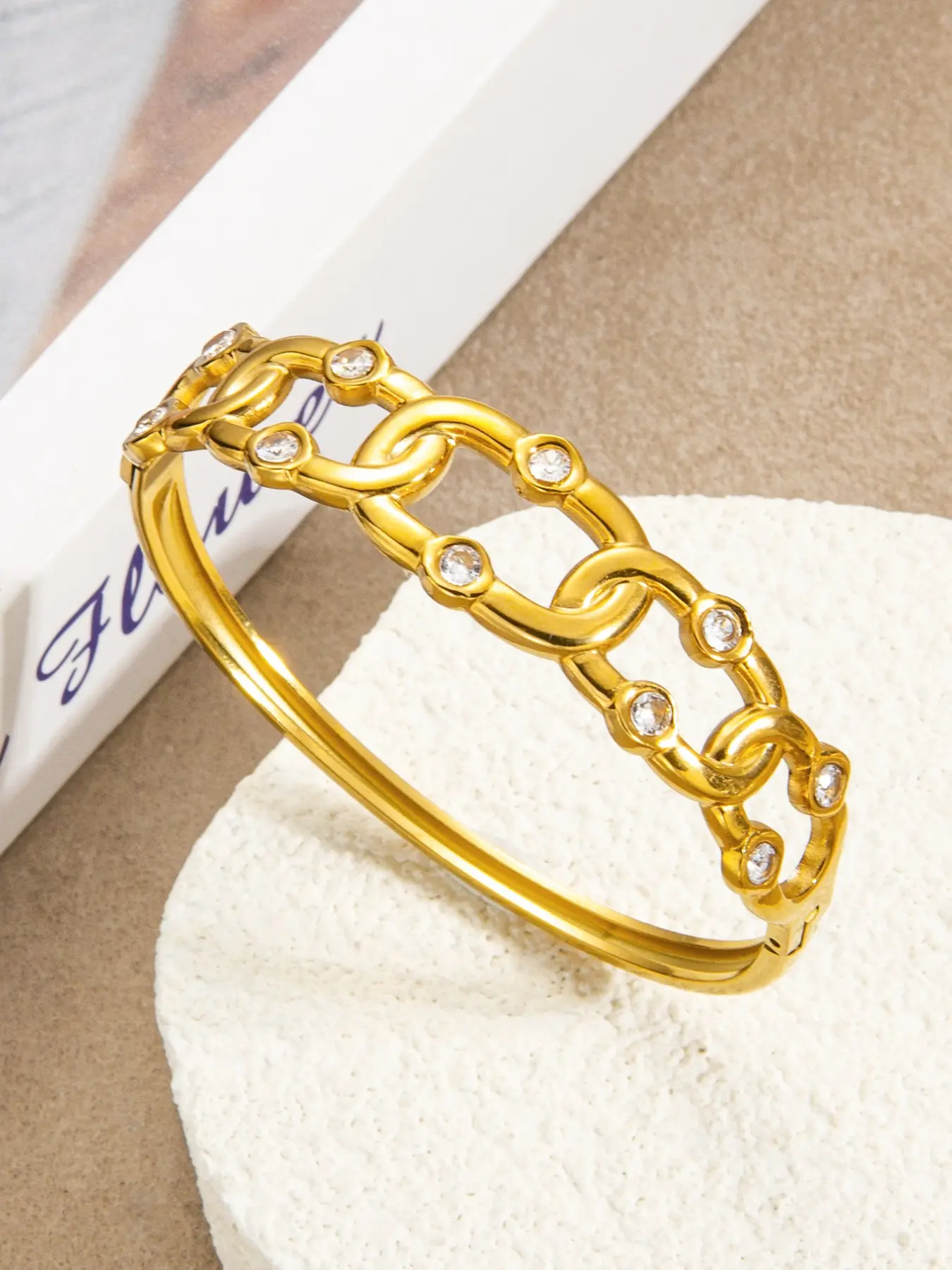 New Fashion Paperclip Chain Bracelet, 18k Gold/silver Color Stainless Steel, Waterproof Anti-Oxidation, Stackable Jewelry, Gift Option