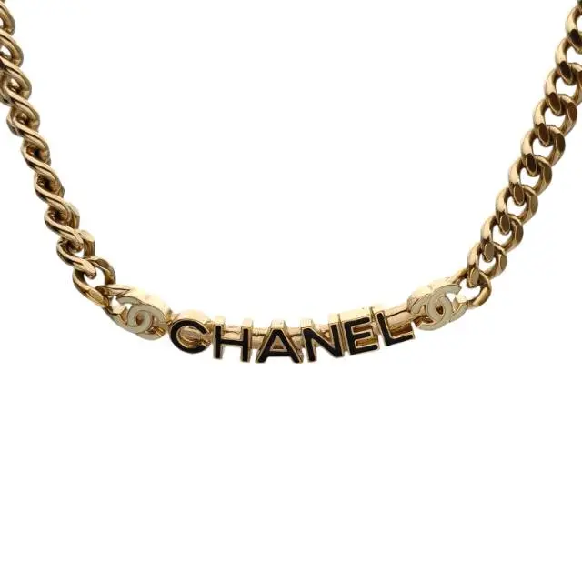 Pre-owned 【alea】CHANEL 22S letter logo choker AlloyP236273736