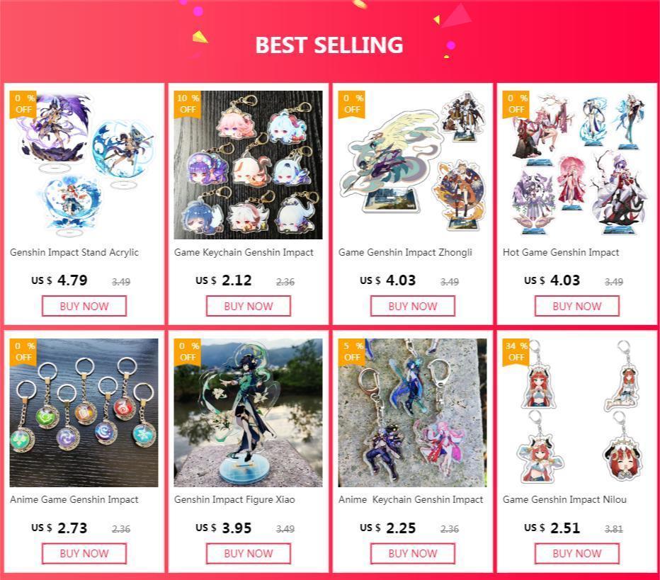 Game Impact New Stand Figure Acrylic Yelan Chevreuse Navia Xiao Cosplay Model Plate Desk Decor Fans Friend Gift