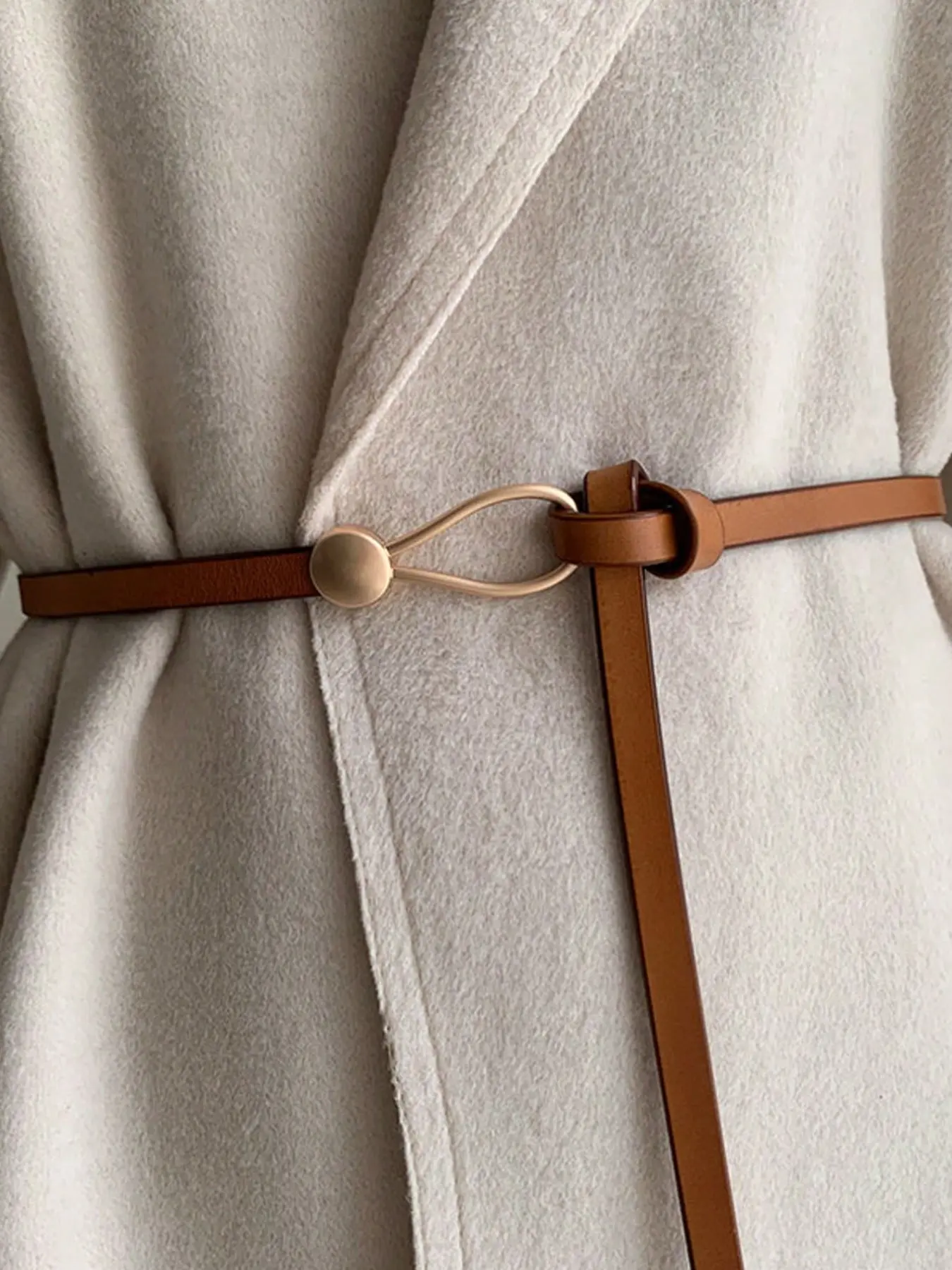 Women's Knotted Skinny Belt, Perfect for Dress, Suit, Sweater, Decorative Waist Belt, Ideal for Summer and School