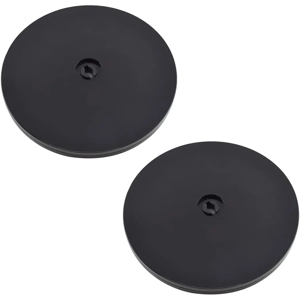 2-Pack 6 Inch Black  Lazy Susans Swivel Stand Rotating Tray 360  Rotation Turntable Organizer with Steel Ball Bearings for  Rack, Table Cake Decorating, Kitchen Items,etc.