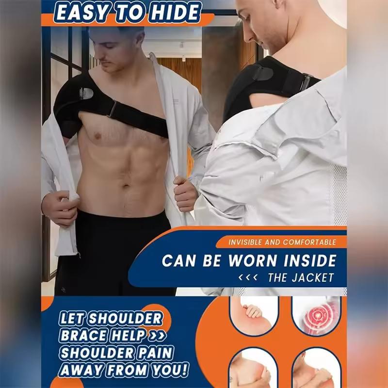 Adjustable Shoulder Support Brace with Compression Pad for Rotator Cuff Relief AC Joint Pain Recovery Left Right Shoulder Injury Stabilizer Adjustable Shoulder Support Brace with Compression Pad for Rotator Cuff Relief AC Joint Pain Recovery Left Right Shoulder Injury Stabilizer
