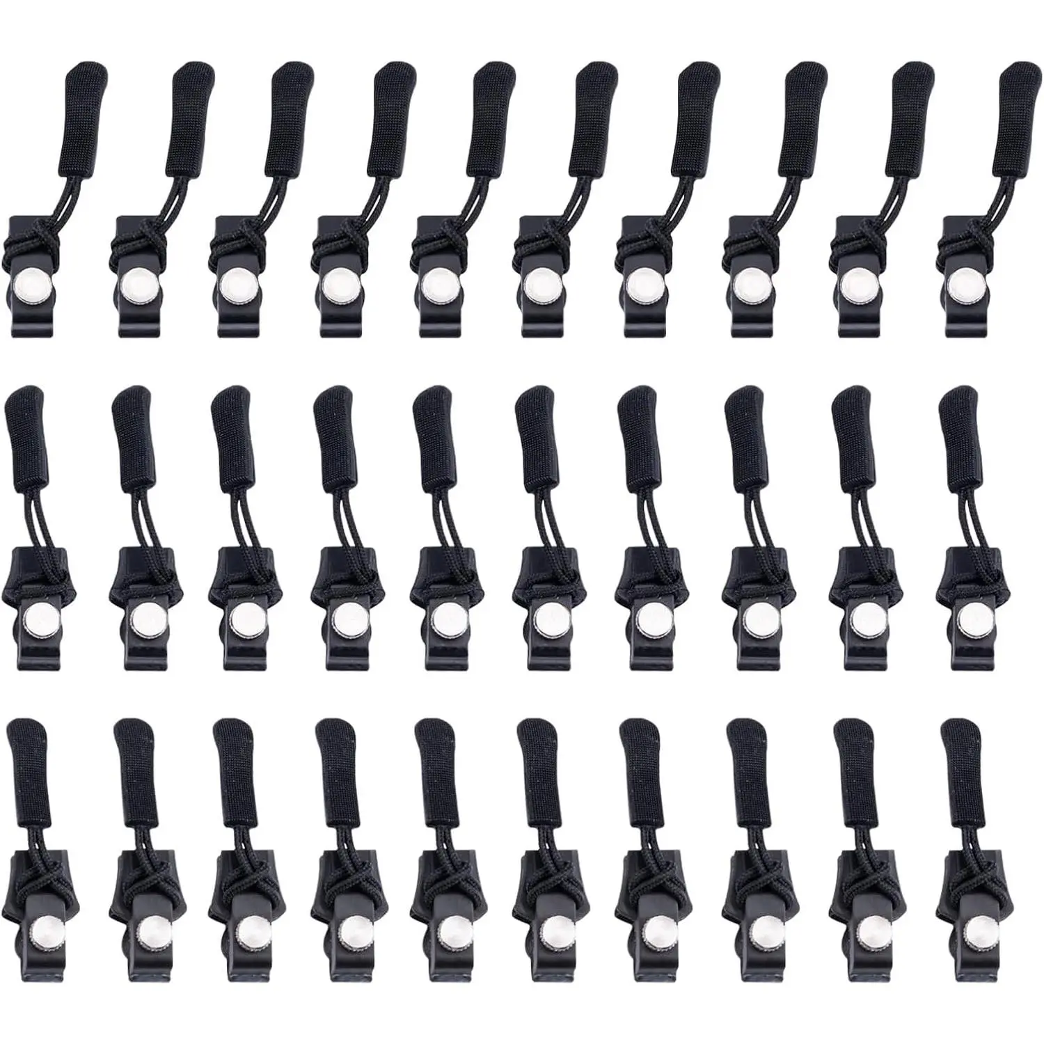 18Pcs Zipper Repair Kit - 3 Different Size Zipper for#3#5#8 Nylon Zippers, Quick Install Detachable Zip for Jackets, Luggage, Bags