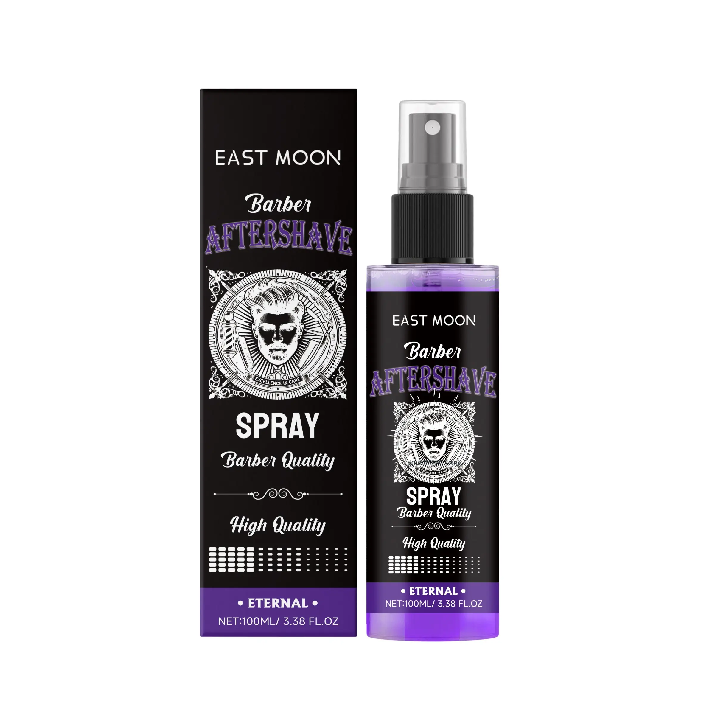 East Moon After Shave Fragrance Spray, Gentle Cleansing, Nourishing, Moisturizing, Refreshing, Men's Beard Care, Soft and Comfortable