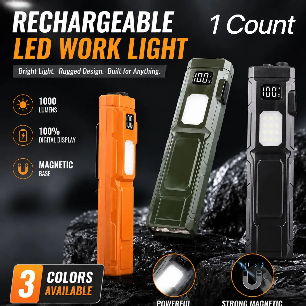 High Lumen Mini Edc Flashlight, Dual Light Outdoor Clip Lamp, Multi-Function Lightweight Work Light, Ideal for Daily Use, Camping, Emergency