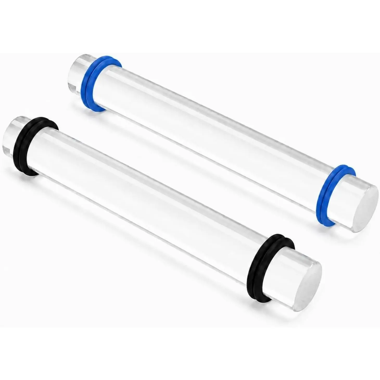 Clay Rolling Pin with Thickness Rings, Acrylic Polymer Clay Roller Tool