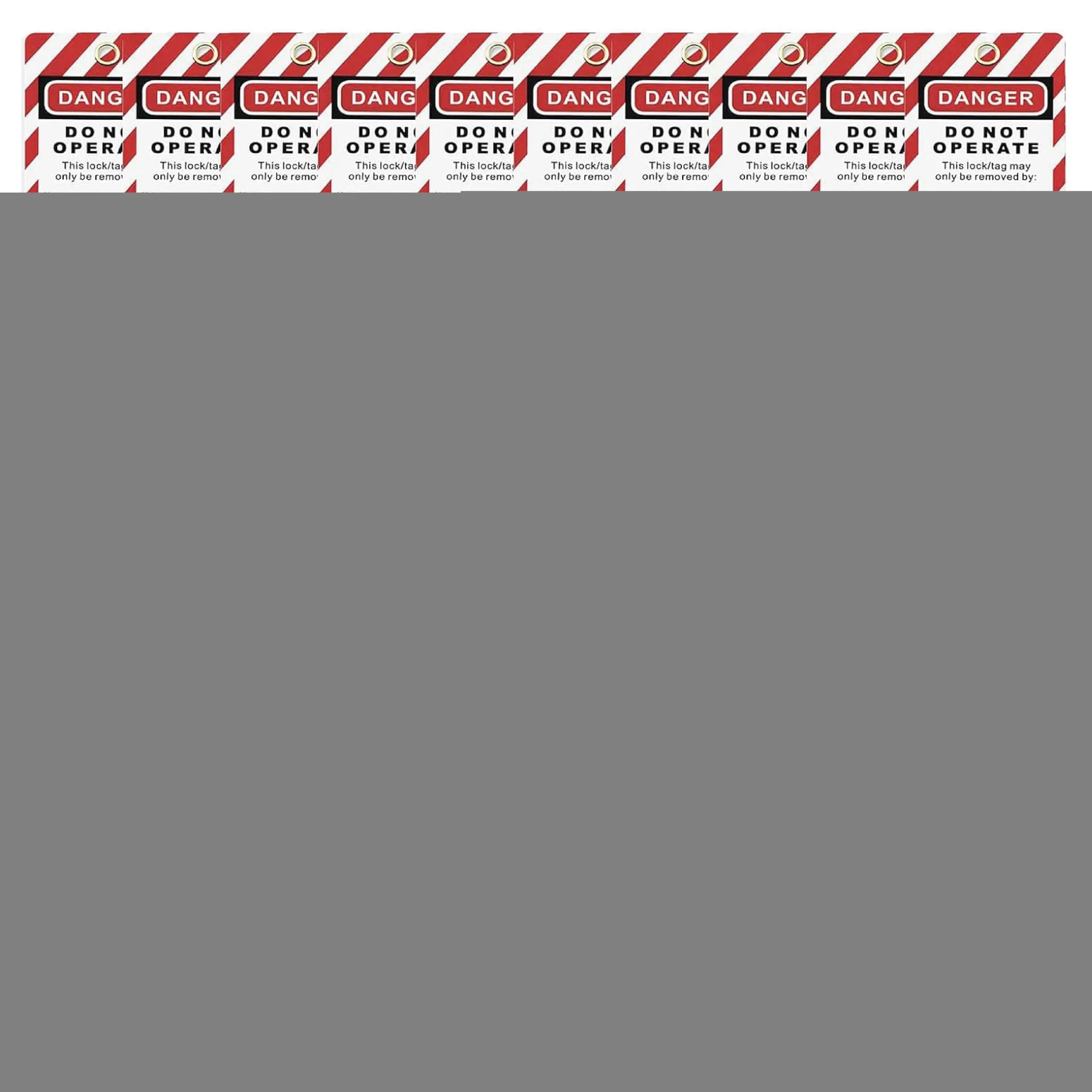 GAOMON Lockout Tagout Safety Padlocks Set with Multiple Red Locks Keyed Differently, Each Including 2 Keys and Corresponding Tags, OSHA Compliant for Electrical Lockout and Lockout Stations, Available in Sets of 10, 30, or 50