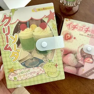 A6 Scene Sticker Storage Album Kawaii Scrapbooking Folder Vintage Desktop Sticker Book 40 Pages Cute Card Keeper