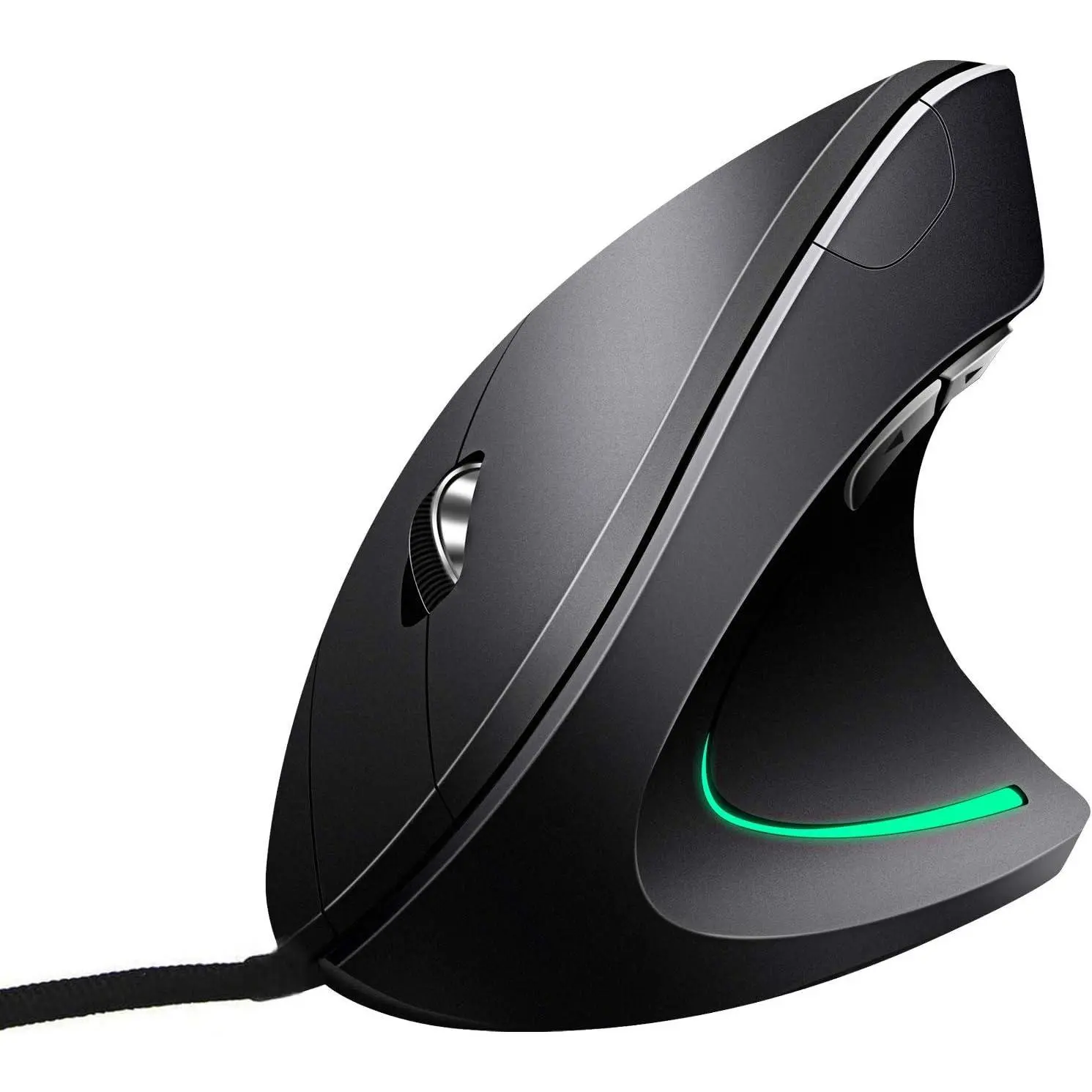Wired Vertical , Optical   with 4 Adjustable 800/1200/2000/3200, 5 Buttons USB  ,  for Large and Medium Sized Hands