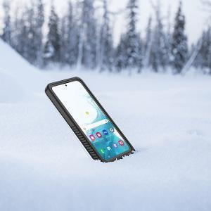 for Samsung Galaxy S22 Case, IP68 Waterproof Dustproof with Built-in Screen Protector, Heavy Duty Full Body Protective Phone Case for Samsung S22 5G, Black/Clear