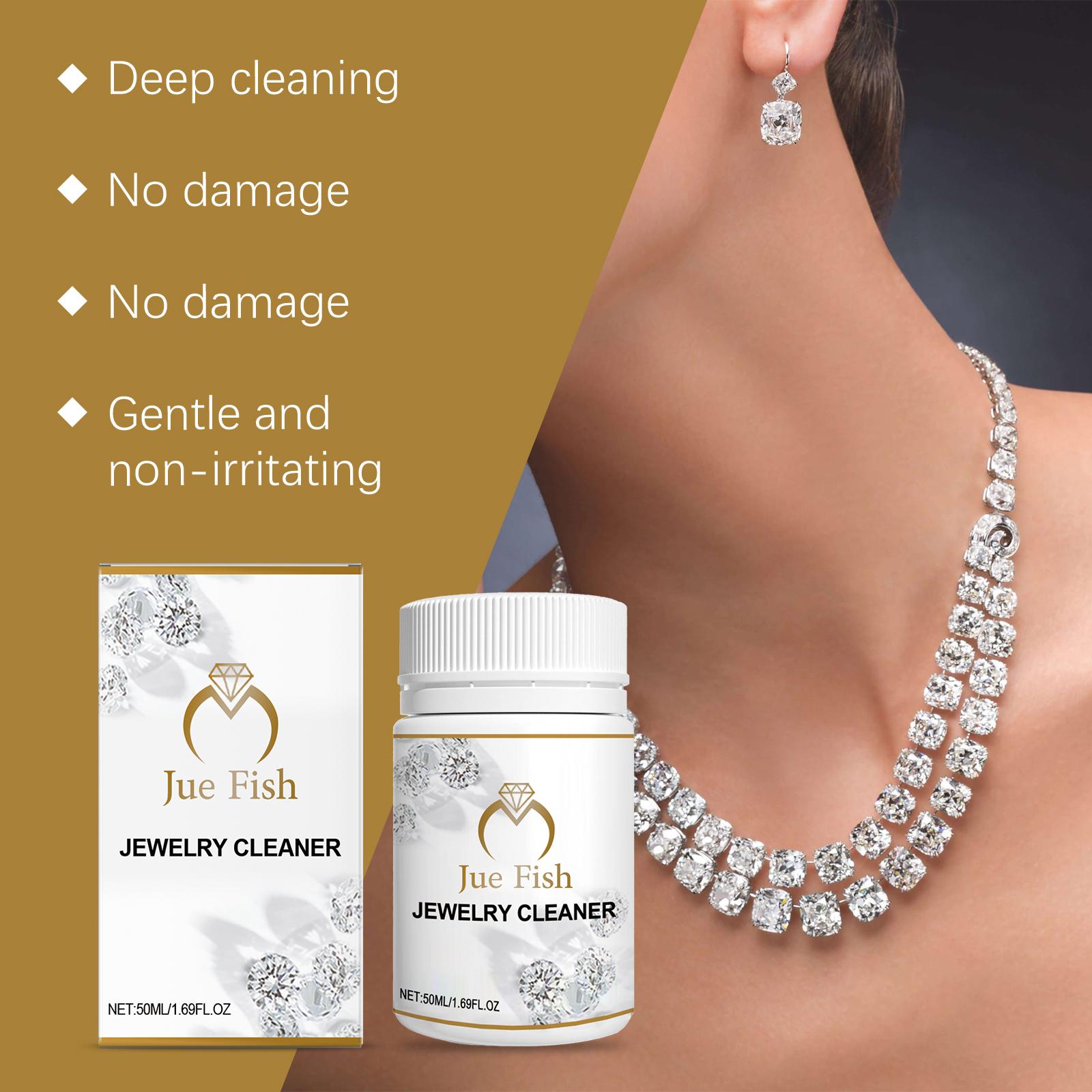 Jewelry cleaner, jewelry and metal cleaning solution, diamond necklace rust and dust removal care solution