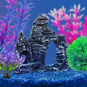 13 Aquarium Plants Cave Rock Decor Set& Fish Tank Artificial PlasticPlants,Fish Tank Accessories Small Large Aquarium Decorations Kit