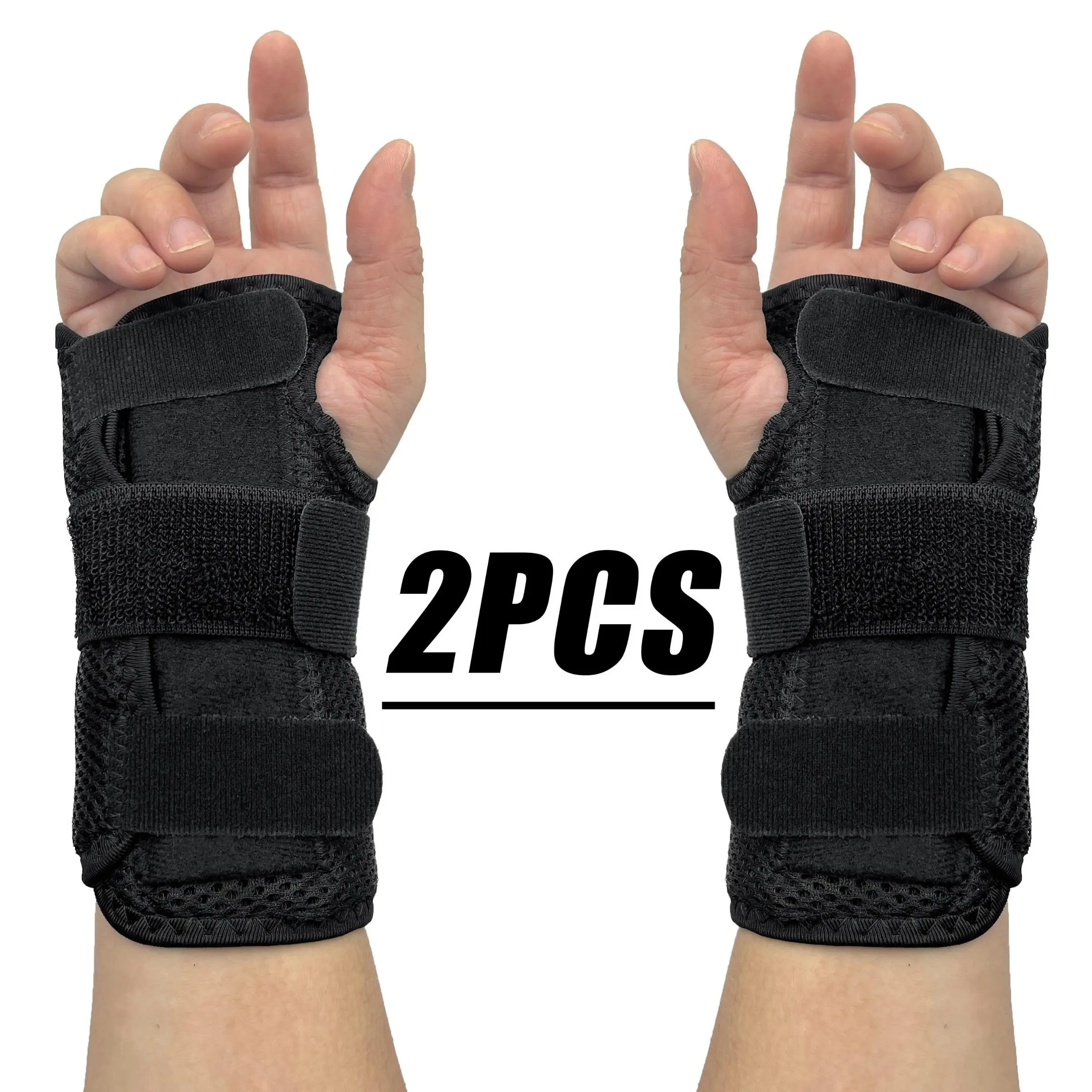 2 Pcs Breathable Wrist Support Bands, Adjustable Mesh Fit, Ideal for Sports, Gym, Daily Use, Comfortable and Durable Design